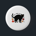 Feral Girl Fall Black Cat Knapp<br><div class="desc">Feral Girl Fall Black Cat</div>