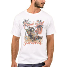 Feral Girl Summer Funny Cute Raccoon