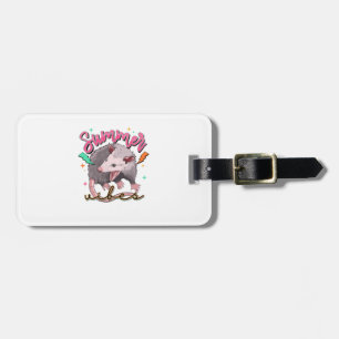 Feral Girl Summer Funny Opossum Bagagebricka