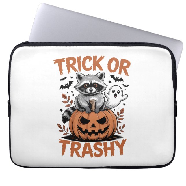 Feral Halloween Trick eller Trashy Laptop Fodral (Framsidan)