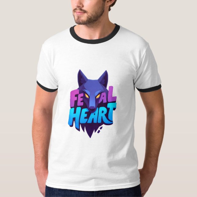“Feral Heart” Men's T-shirt (Framsida)