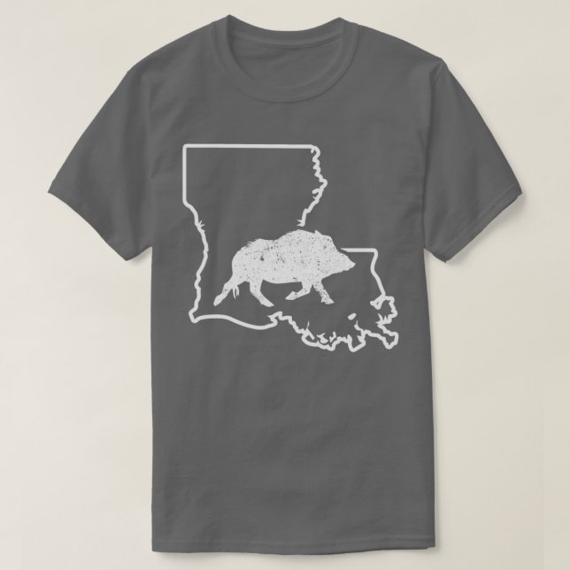 Feral Hog Trapping Louisiana Vild Boar Hog Hunting T Shirt (Design framsida)