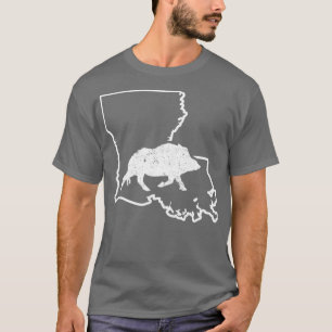 Feral Hog Trapping Louisiana Vild Boar Hog Hunting T Shirt
