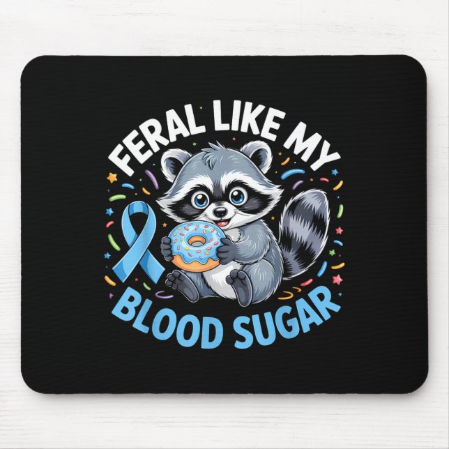 Feral Like My Blood Sugar Raccoon  Musmatta (Framsidan)