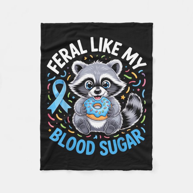 Feral Like My Blood Sugar Raccoon Outfit With Donu Fleecefilt (Framsidan)