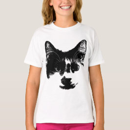 Feral Mood – Ink Style Cat T Shirt