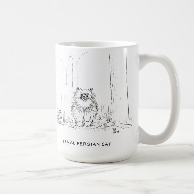Feral Persian cat Kaffemugg (Höger)