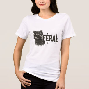 Feral Raccoon Cute men Feral Funny Mem Raccoon Lov T Shirt