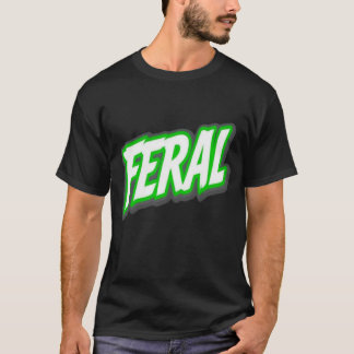 Feral T-Shirt - Vild Gothic Påstående Design