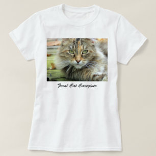 Feral Tabby katt Caregiver T-Shrit Tee Shirt