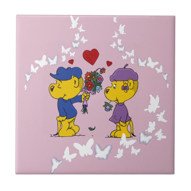 Ferald and Sahsha Ferret Kakelplatta (Framsidan)