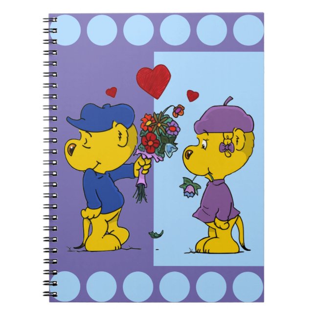 Ferald and Sahsha Ferret Notebook Anteckningsbok (Framsidan)