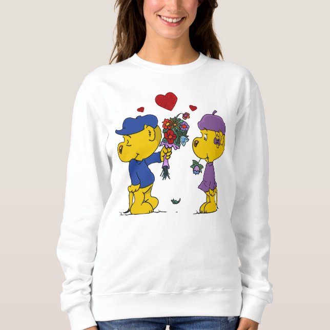Ferald and Sahsha Ferret Sweatshirt T Shirt (Framsida)