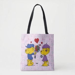 Ferald and Sahsha Ferret Tote Bag Tygkasse