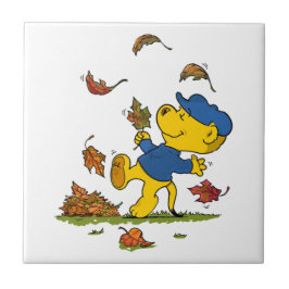 Ferald Bland Höst löv Kakelplatta