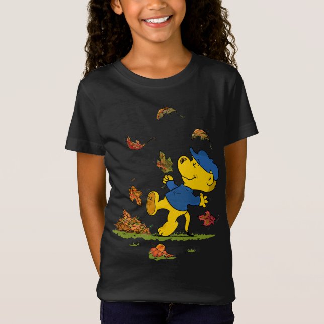 Ferald Dancing Bland Höst löv T Shirt (Framsida)