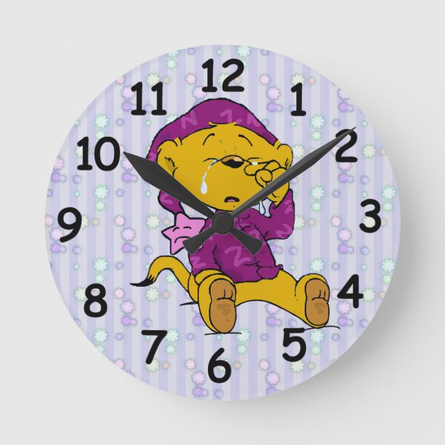 Ferald Gråter Round Clock Rund Klocka (Framsida)