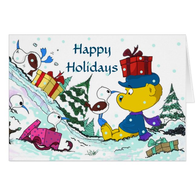 Ferald jul-Helgdag kort (Framsidan Horizontal)