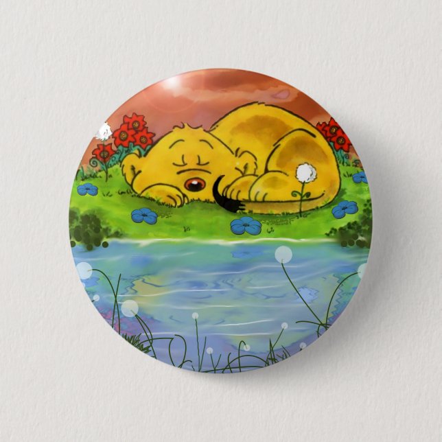 Ferald Napping by Sunblommones Button Knapp (Framsida)