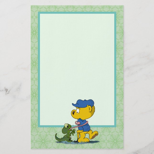 Ferald och Baby Lizard Stationery Brevpapper (Framsida)