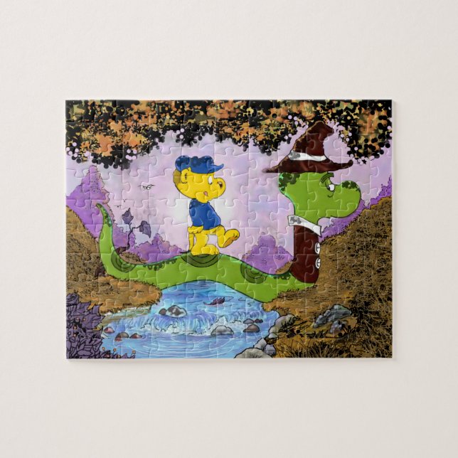 Ferald och Wiggly Jigszle Puzzle Pussel (Horisontell)