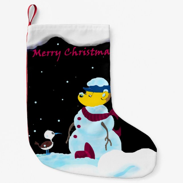 Ferald: Snö Ferret Liten Julstrumpa (Framsidan)