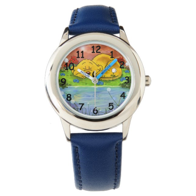 Ferald Spipande av solblommor Armbandsur (Framsida)