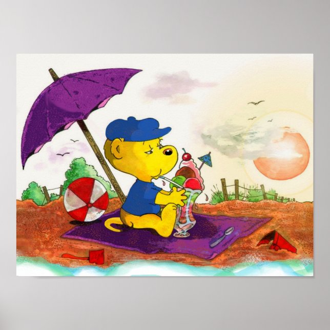 Ferald's Ice-Cream Beach Delight Poster (Framsidan)