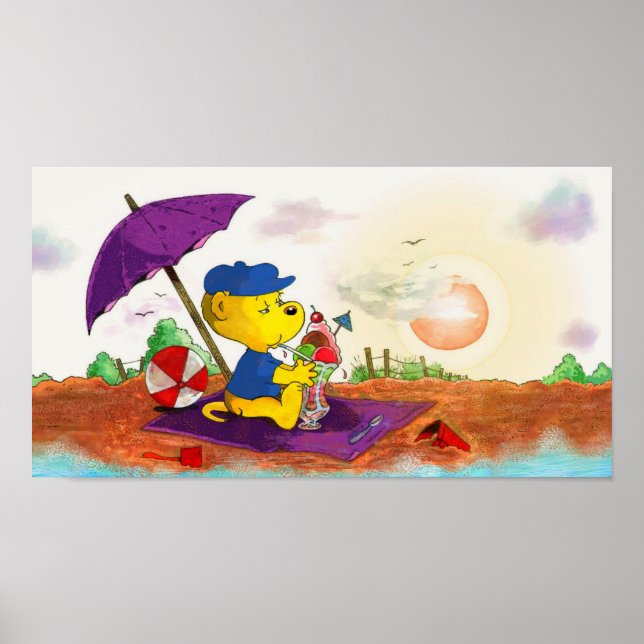 Ferald's Ice-Cream Beach Delight Poster (Framsidan)