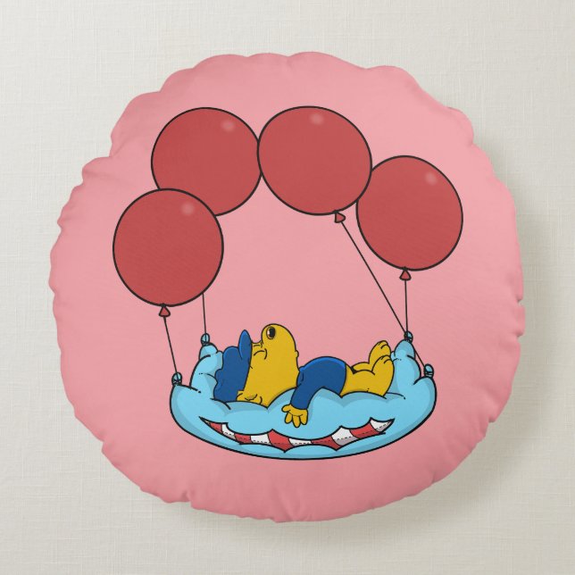 Ferald's Pillow Balloons Round Pillow Rund Kudde (Framsidan)