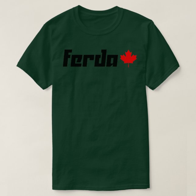 Ferda Canadian Funny Hockey Shirt T (Design framsida)