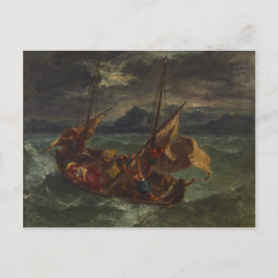 Ferdinand Delacroix Kristus på Galilees hav Vykort