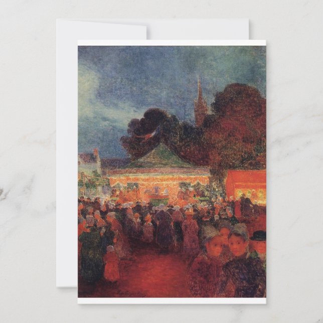 Ferdinand du Puigaudeau - Karnival i natt i Le  Inbjudningar (Framsida)