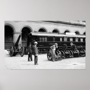 Ferdinand Foch järnvägbil - WWI-vapenstillestånd Poster