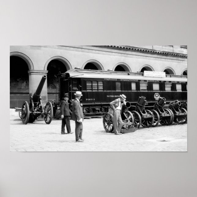 Ferdinand Foch Railroad Car - WWI Armistice Poster (Framsidan)