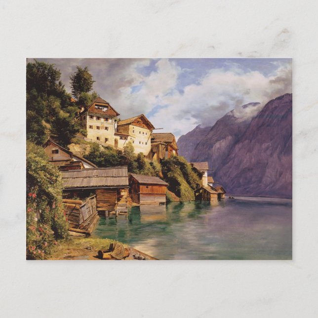 Ferdinand Georg Waldmüller: Hallstatt Vykort (Framsida)