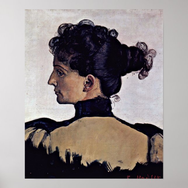 Ferdinand Hodler - Berthe Jacques-konstnären Poster (Framsidan)