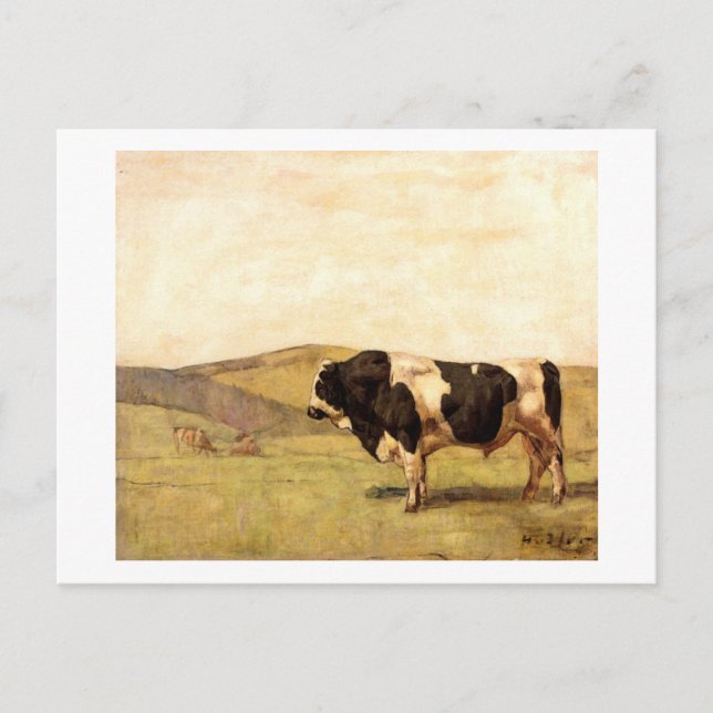 Ferdinand Hodler - Bull på bete Vykort (Framsida)