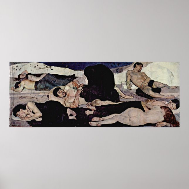 Ferdinand Hodler - Natt Poster (Framsidan)