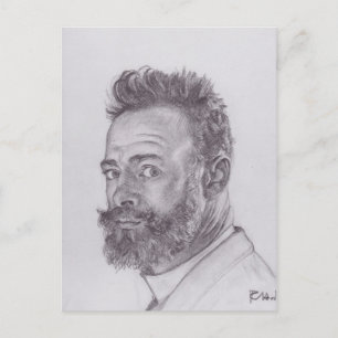 Ferdinand Hodler-Self-porträtt i Paris Vykort