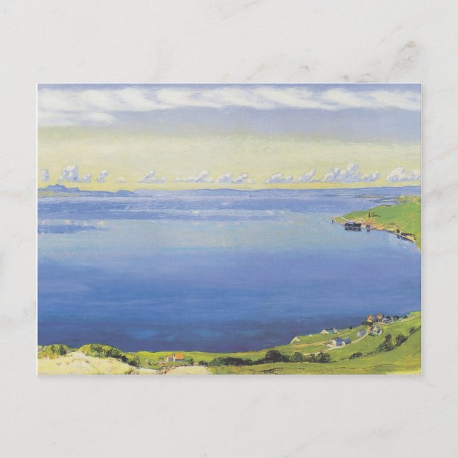 Ferdinand Hodler-Sjö Genève från Chexbres Vykort (Framsida)