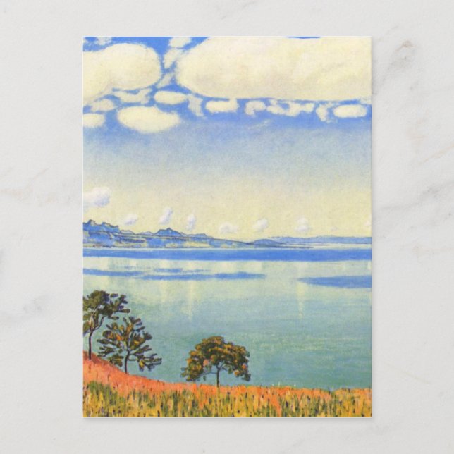 Ferdinand Hodler - Sjö Genève från Chexbres Vykort (Framsida)