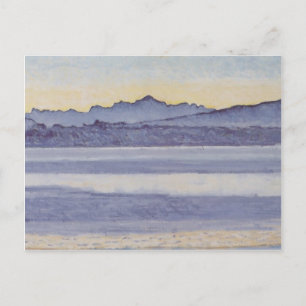 Ferdinand Hodler-Sjö Genève med Mont Blanc Vykort