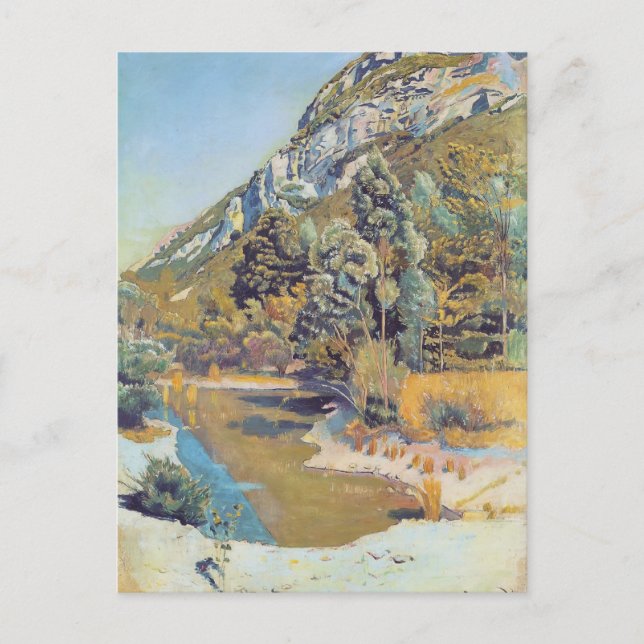 Ferdinand Hodler- vid foten av Petit Saleve Vykort (Framsida)