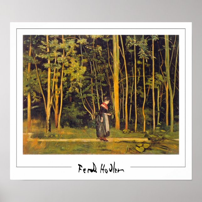 Ferdinand Hodler Zedign Art Poster #88 (Framsidan)