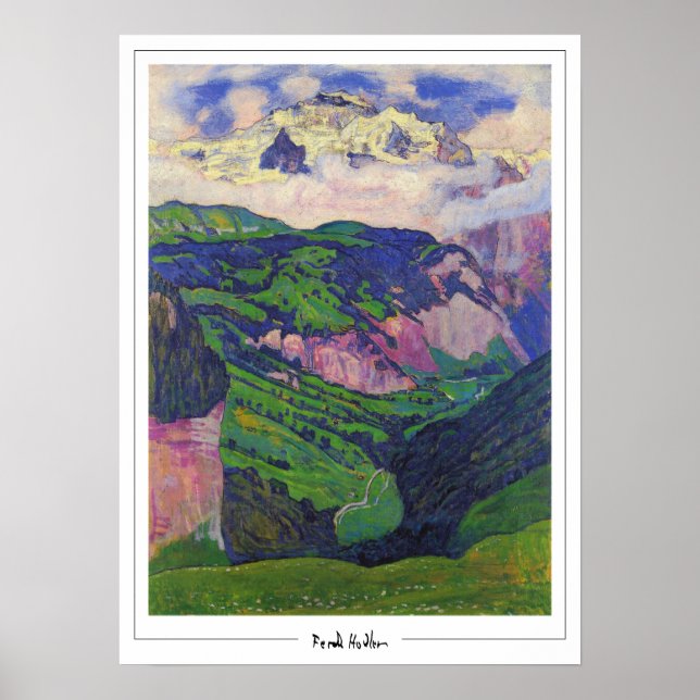 Ferdinand Hodler Zedign Art Poster #89 (Framsidan)