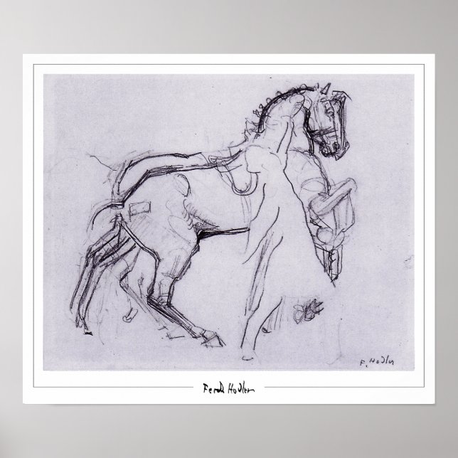 Ferdinand Hodler Zedign Art Poster nr 241 (Framsidan)