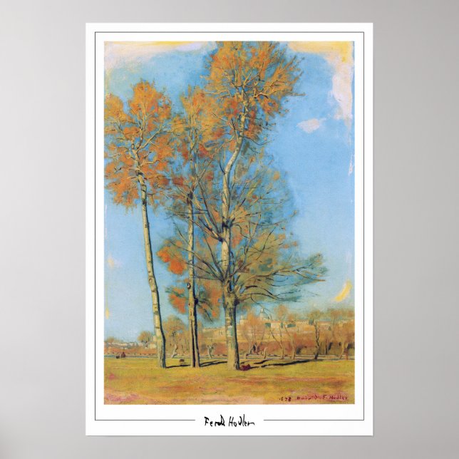 Ferdinand Hodler Zedign Art Poster nr 45 (Framsidan)