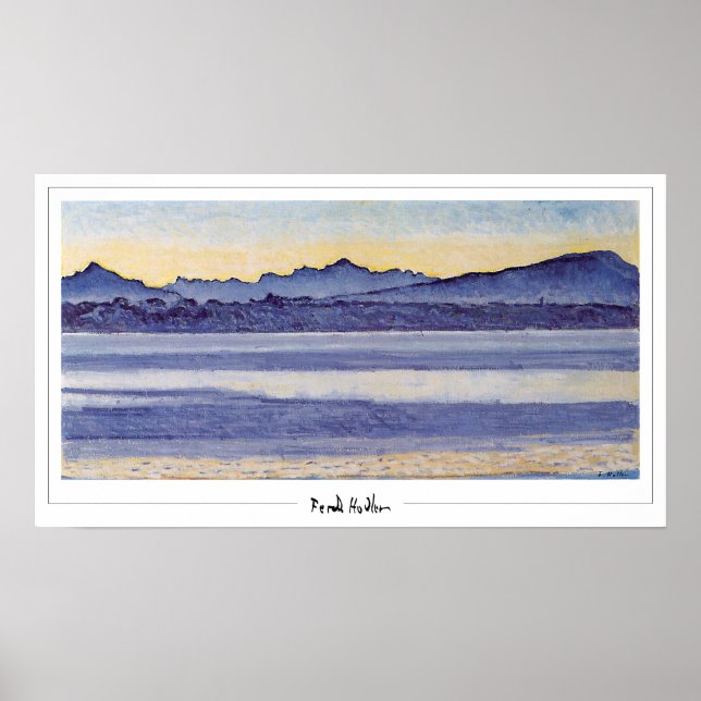 Ferdinand Hodler Zedign konstaffisch #166 Poster (Framsidan)