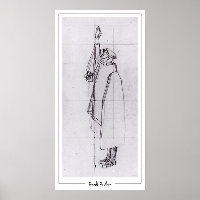 Ferdinand Hodler Zedign konstaffisch #216 Poster (Framsidan)